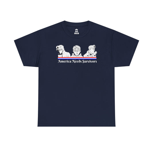 "America Needs Survivors" Patriotic 250 Survival Tee