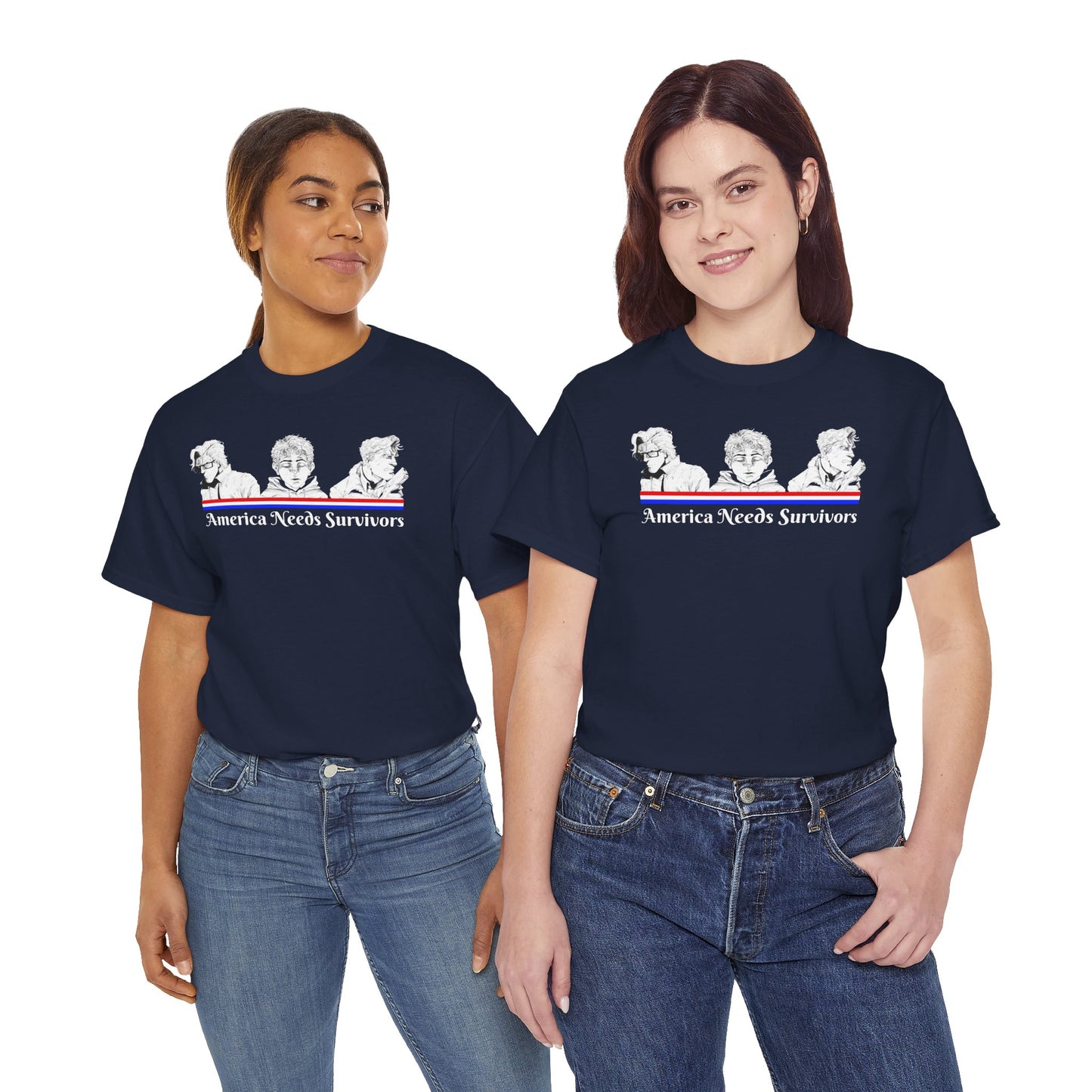 "America Needs Survivors" Patriotic 250 Survival Tee