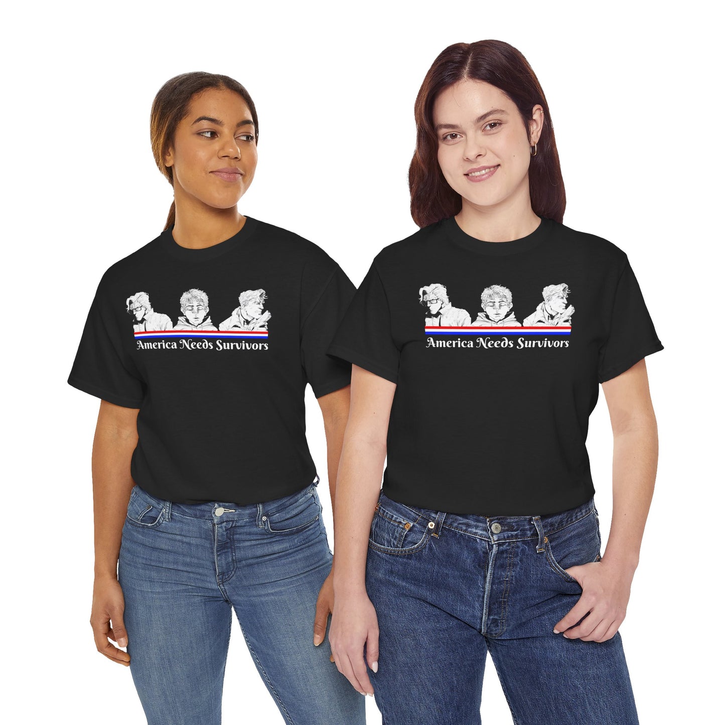 "America Needs Survivors" Patriotic 250 Survival Tee