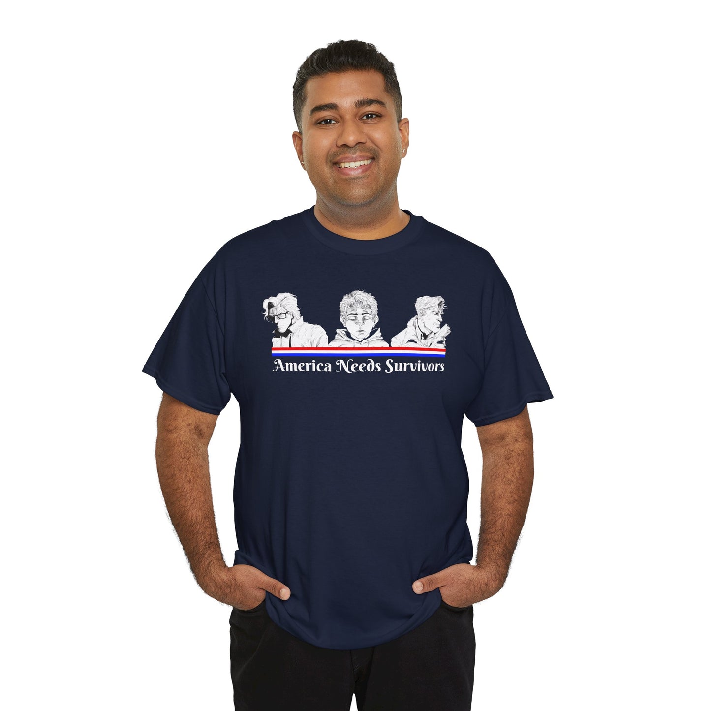 "America Needs Survivors" Patriotic 250 Survival Tee