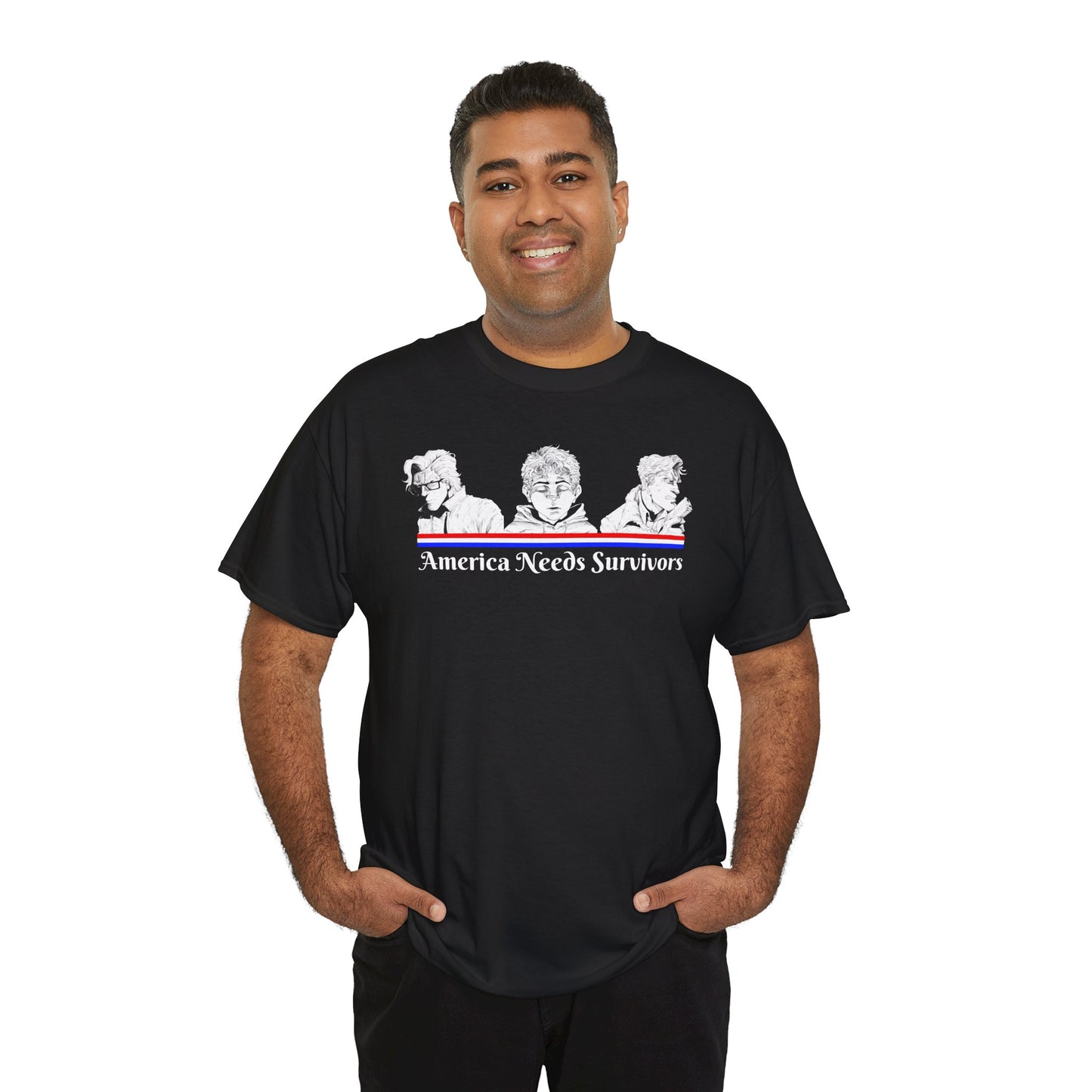 "America Needs Survivors" Patriotic 250 Survival Tee